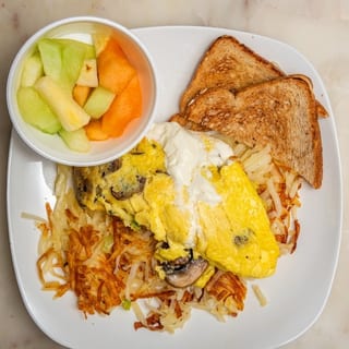 Portabella Mushroom Omelet