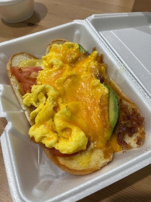 Open Face Monterey Breakfast.