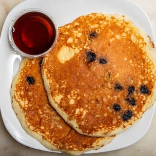 Blueberry Granola Pancakes