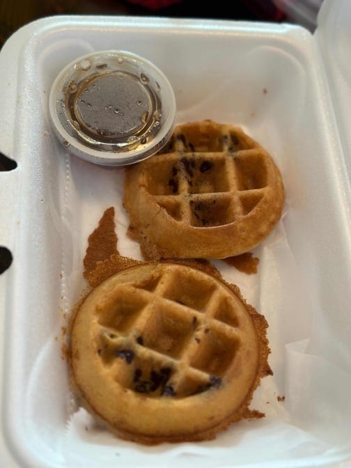 Chocolate Chip Waffles.