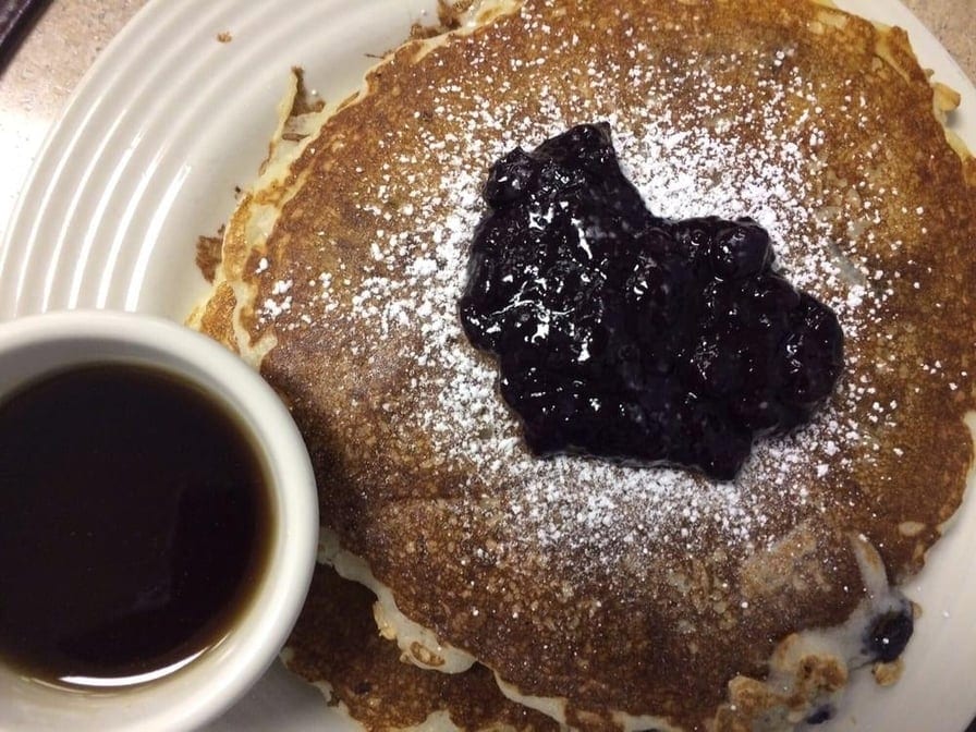 MultiGrain Blueberry Pancakes.
