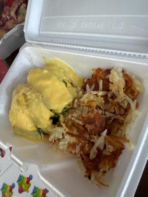 "Eggs Florentine.