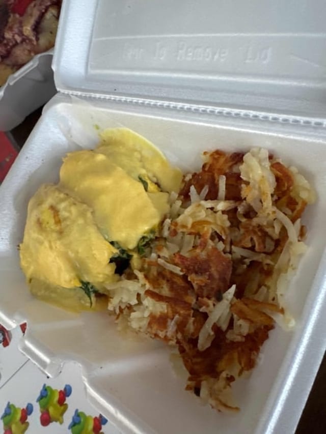 "Eggs Florentine.